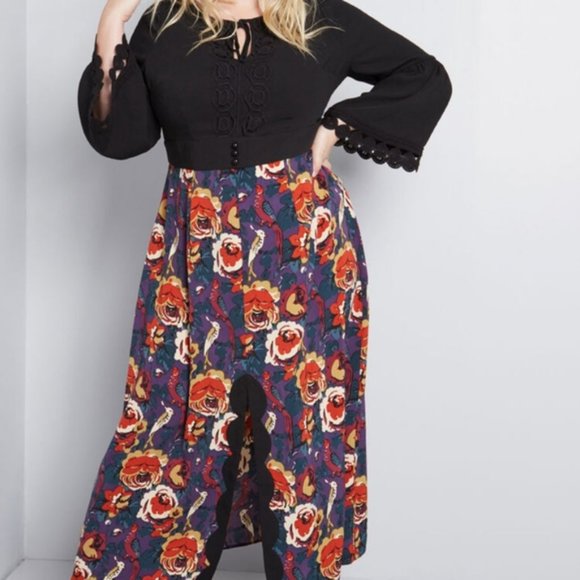 Modcloth Dresses & Skirts - ModCloth Anna Sui Rooted in Retro Maxi Dress
